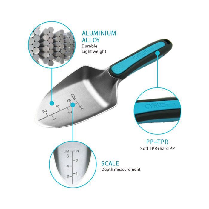 aluminium blade with PP+TPR handle