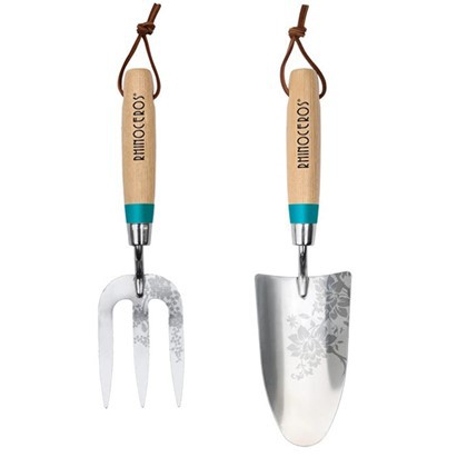 Set alat taman pegangan kayu